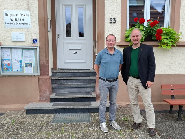 Zum Antrittsbesuch bei Bürgermeister Rötzer