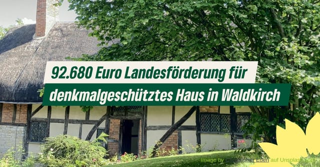 Land fördert denkmalgeschütztes Haus in Waldkirch mit 92.680 Euro