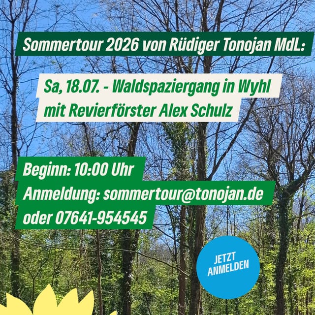 Einladung zur Sommertour am 18.07. nach Wyhl